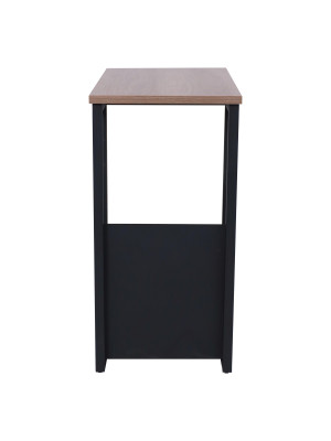 Приставной столик AksHome Foxy дуб/черный спереди