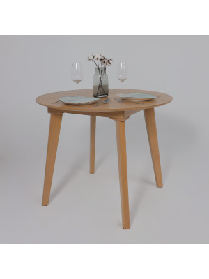 Кухонный стол ОРИМЭКС Крит светлый бук в интерьере