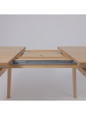 Кухонный стол ОРИМЭКС Лондон-М светлый бук раздвижной механизм