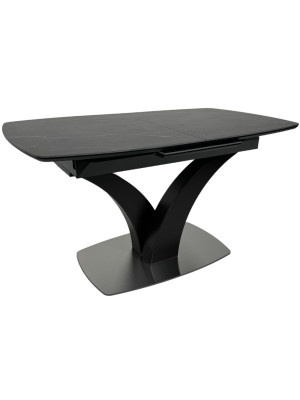 Кухонный стол Аврора Нотр Дам Moderne камень черный Greys Black/черный матовый