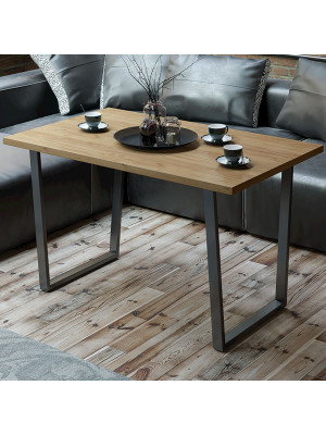 Кухонный стол ТриЯ Даллас дуб крафт золотой/черный в интерьере