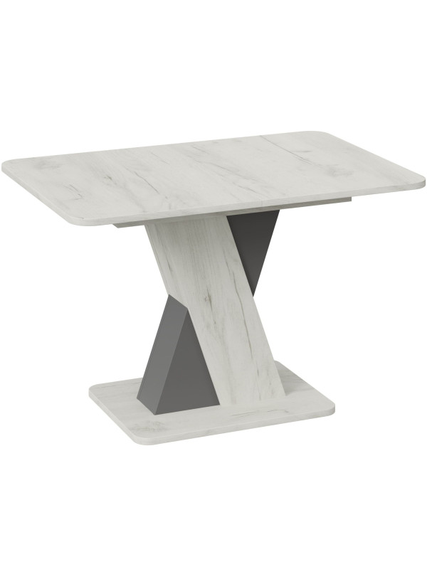 Кухонный стол ТриЯ Люксембург Тип 3 дуб крафт белый/серый