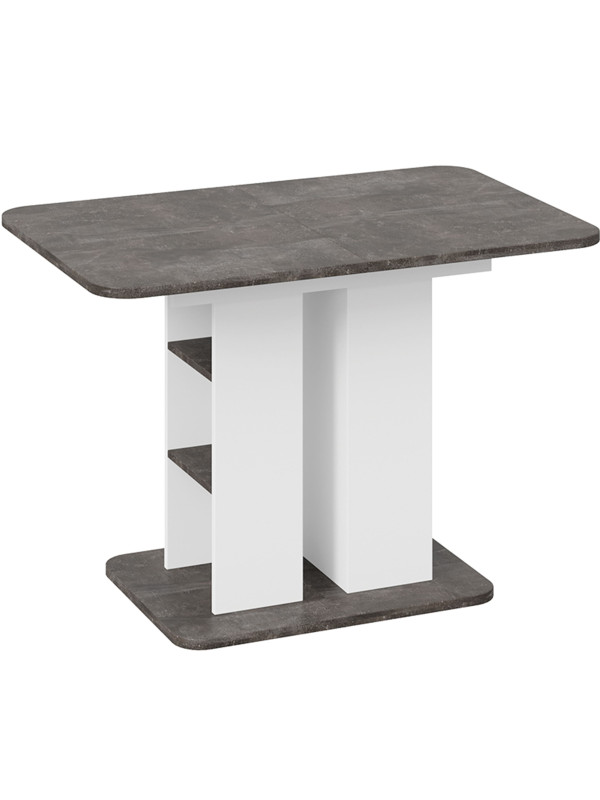 Кухонный стол ТриЯ Мюнхен Тип 2 ателье темный/белый ясень