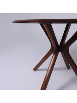 Кухонный стол Рамкад Пекин-1000 азул оникс/орех сбоку