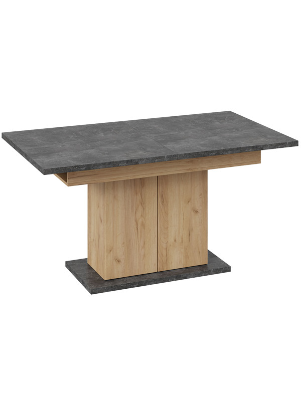 Кухонный стол ТриЯ Детройт Тип 1 ателье темный/дуб крафт золотой