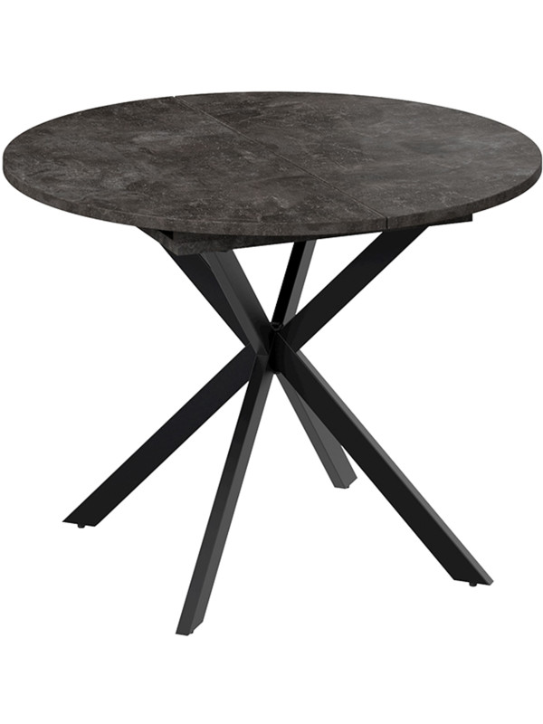 Кухонный стол ТриЯ Мэдисон Тип 1 ателье темный/черный