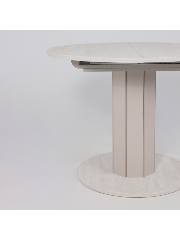 Кухонный стол Eligard Ontario ледяное дерево/персидский жемчуг сбоку