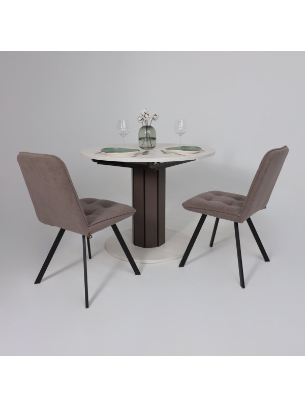 Кухонный стол Eligard Ontario сосна каньон/коричневый в интерьере