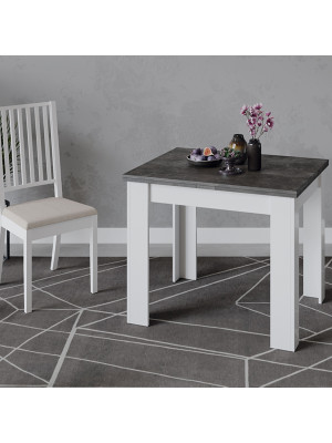 Кухонный стол ТриЯ Промо Тип 3 ателье темный/белый в интерьере