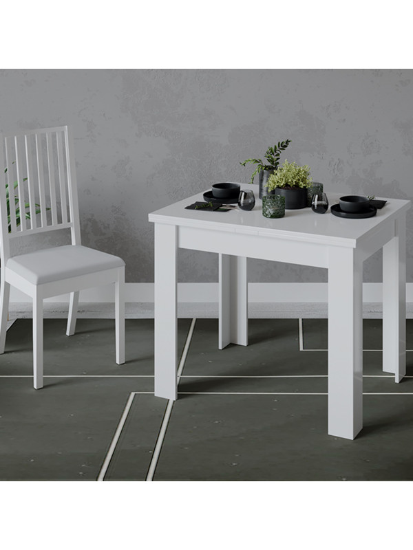 Кухонный стол ТриЯ Промо Тип 3 белый схема