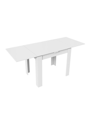 Кухонный стол ТриЯ Промо Тип 3 белый в раздвижном виде