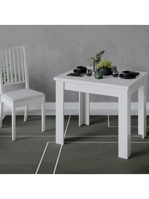 Кухонный стол ТриЯ Промо Тип 3 белый схема