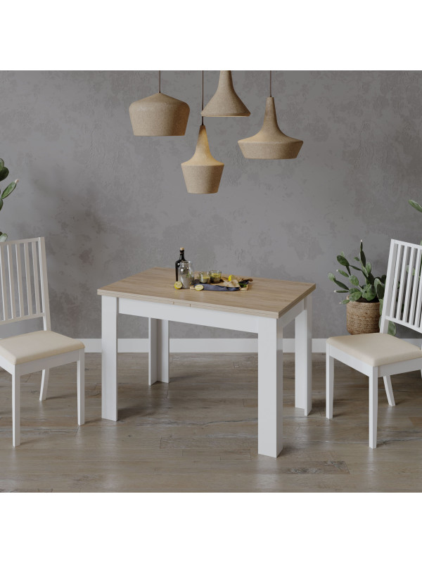 Кухонный стол ТриЯ Промо Тип 4 дуб сонома/белый в интерьере