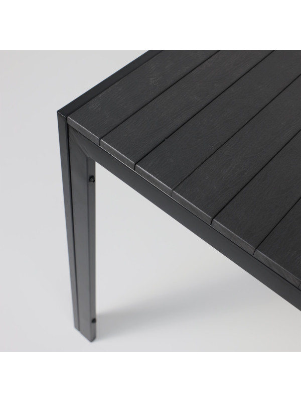 Стол садовый AksHome Sicily чёрный сверху