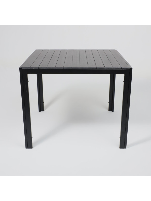 Стол садовый AksHome Sicily чёрный спереди