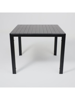 Стол садовый AksHome Sicily чёрный спереди