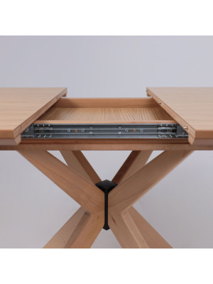 Кухонный стол ОРИМЭКС Сити 95 светлый бук раздвижной механизм