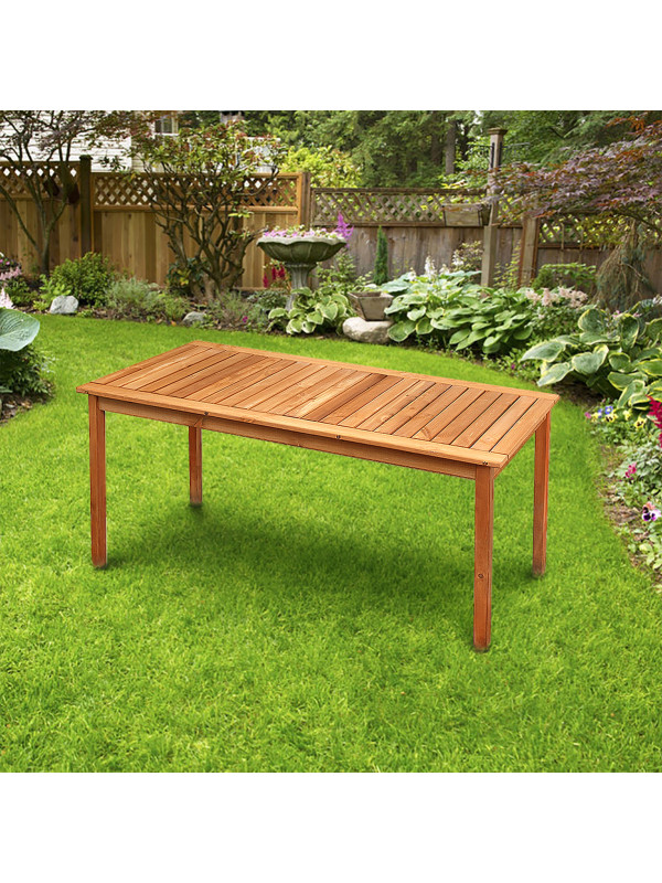 Стол садовый Фабрика деревянных изделий Dyatel 153 дуб в экстерьере