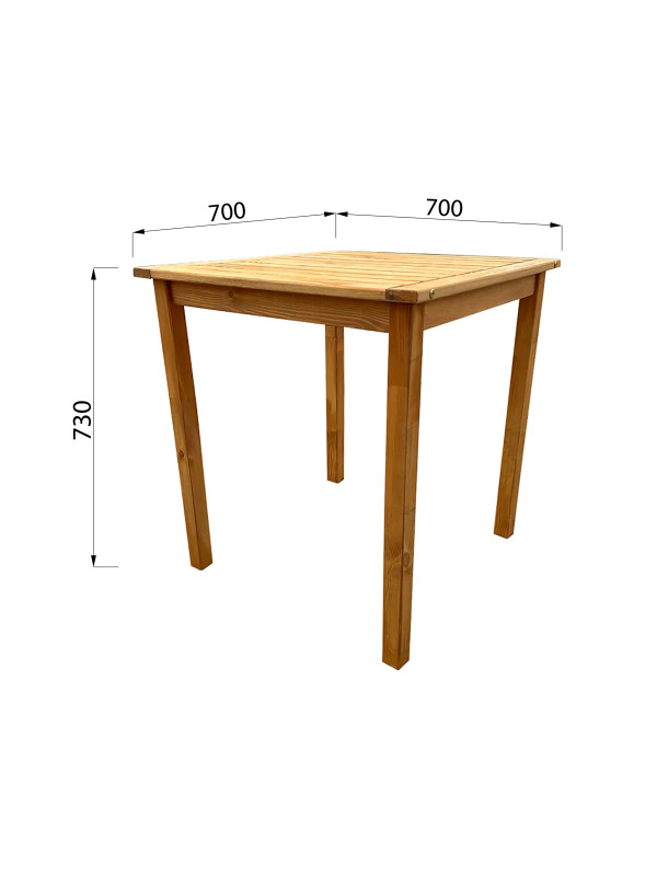 Стол садовый Фабрика деревянных изделий Dyatel 70 дуб схема