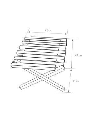 Стол садовый Фабрика деревянных изделий Прерия/Кентукки дуб схема