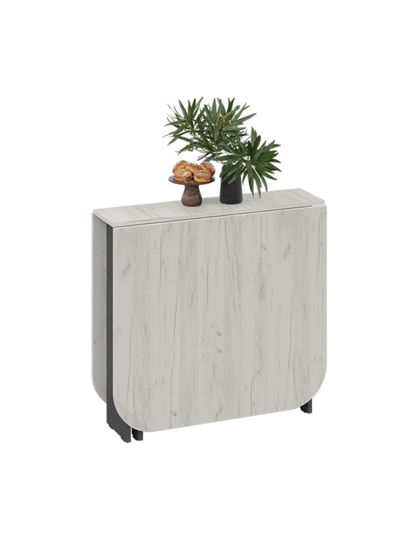 Стол-книга Трия Т1 дуб крафт белый/антрацит в складном виде