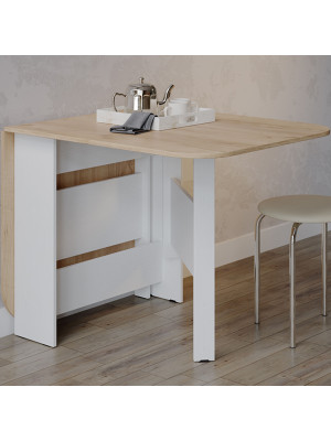 Стол-книга Трия Т1 белый/дуб крафт золотой в интерьере