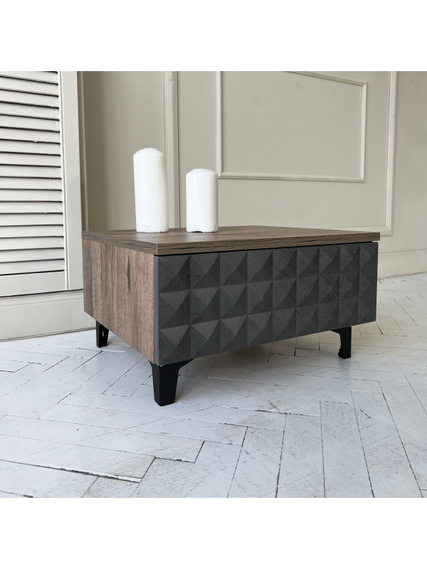 Консольный стол Senira Shtable Simple7001дуб Веллингтон/черный под углом