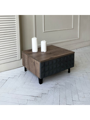 Консольный стол Senira Shtable Simple7001дуб Веллингтон/черный сверху