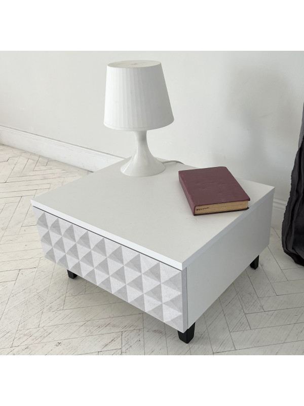 Консольный стол Senira Shtable Simple 7001 белый/черный сверху