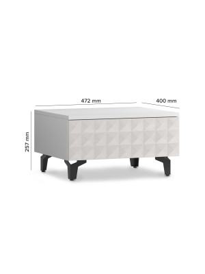Консольный стол Senira Shtable Simple 7001 белый/черный схема
