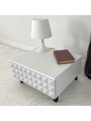 Консольный стол Senira Shtable Simple 7001 белый/черный сверху