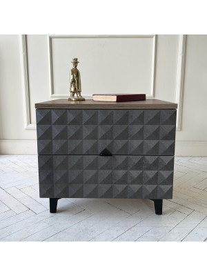 Консольный стол Senira Shtable Simple 7003 дуб Веллингтон/черный спереди