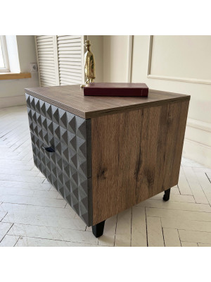 Консольный стол Senira Shtable Simple 7003 дуб Веллингтон/черный под углом