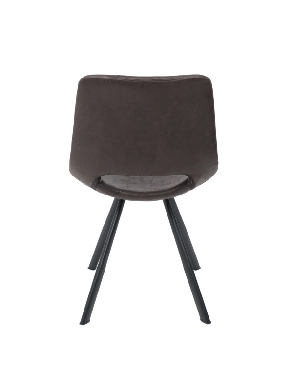 Стул AksHome Dilan графит/черный сзади