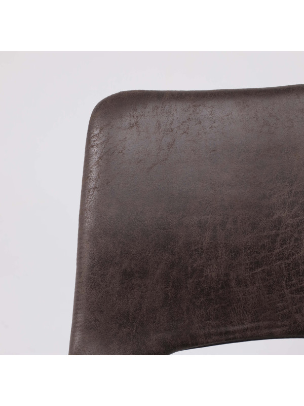 Стул AksHome Dilan графит/черный вблизи