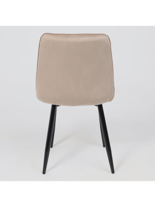 Стул AksHome Astra коричневый/черный сзади