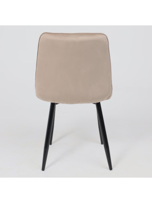 Стул AksHome Astra коричневый/черный сзади