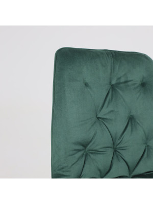 Стул AksHome Astra зеленый/черный вблизи