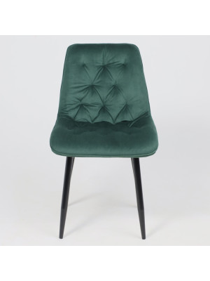 Стул AksHome Astra зеленый/черный спереди