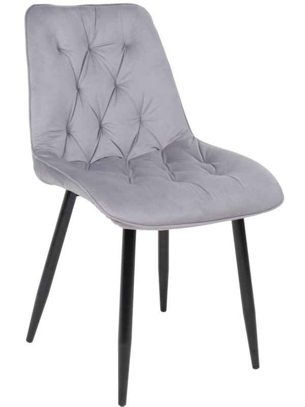 Стул AksHome Astra светло-серый/черный