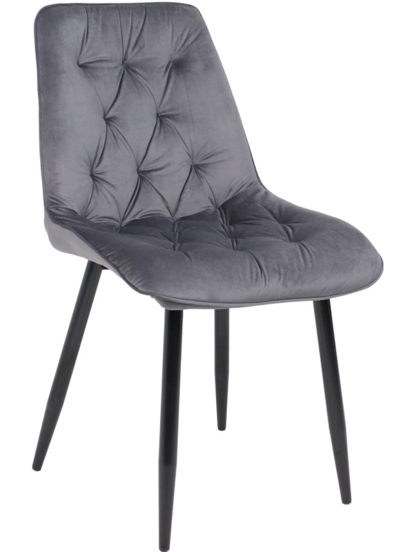 Стул AksHome Astra серый/черный