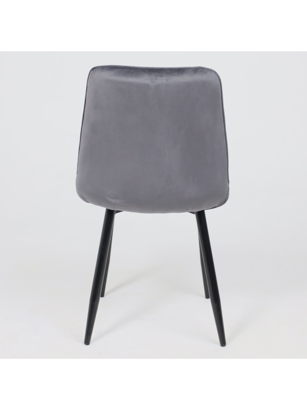 Стул AksHome Astra серый/черный сзади