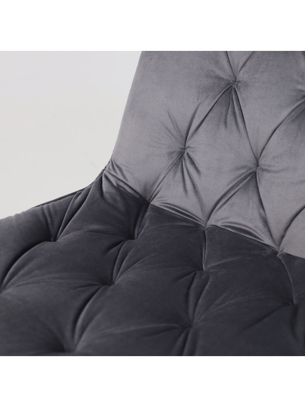 Стул AksHome Astra серый/черный вблизи