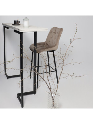 Стул AksHome Atina бежевый/черный в  интерьере