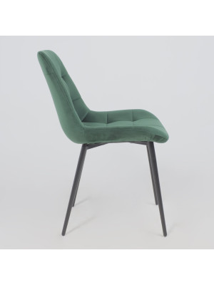 Стул Алвест AV 405 зеленый/черный сбоку