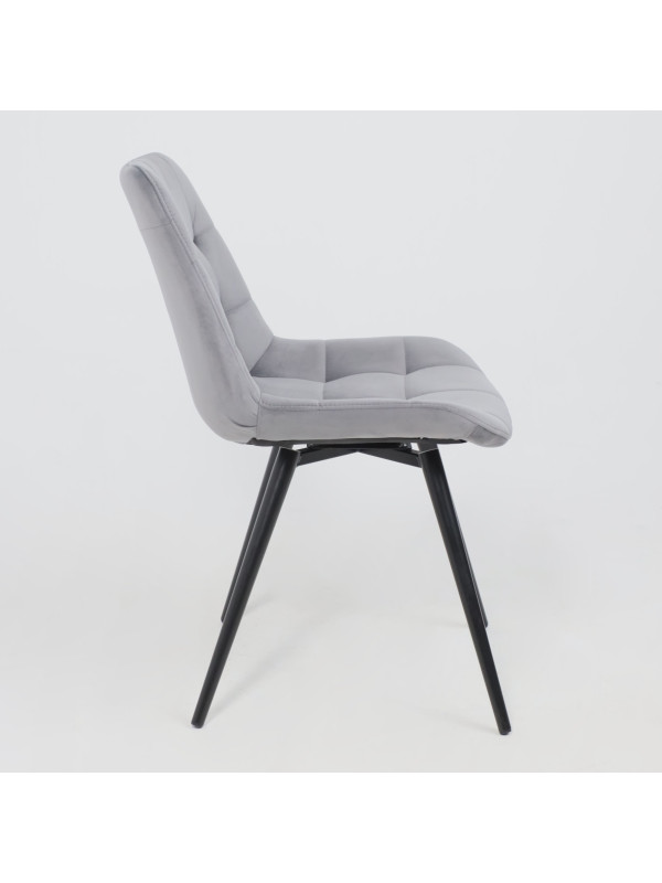 Стул Алвест AV 405 темно-серый H-15/черный сбоку