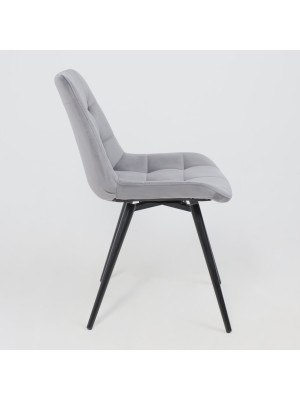 Стул Алвест AV 405 темно-серый H-15/черный сбоку