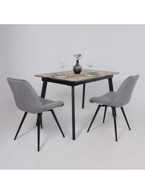 Стул Алвест AV 405 темно-серый H-15/черный в интерьере