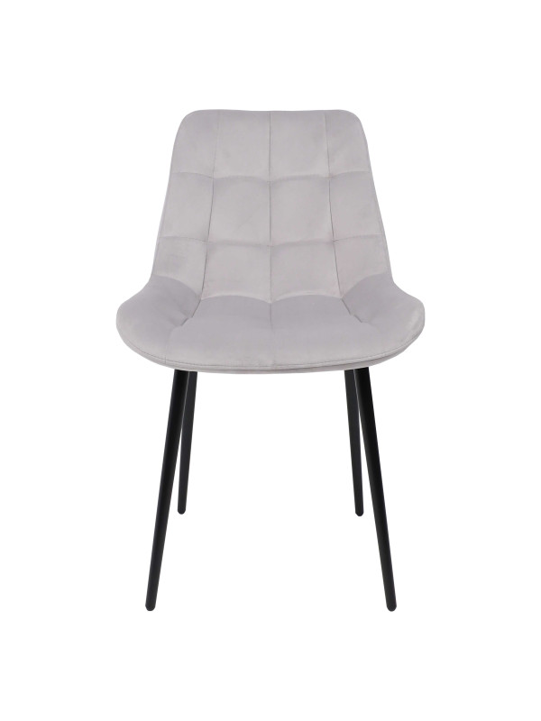 Стул Алвест AV 405 светло-серый/черный спереди