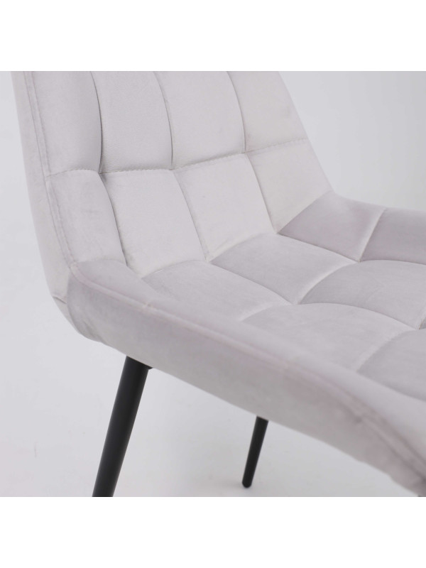 Стул Алвест AV 405 светло-серый/черный вблизи